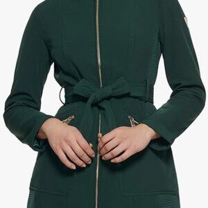 Dark Green GUESS Belted Coat